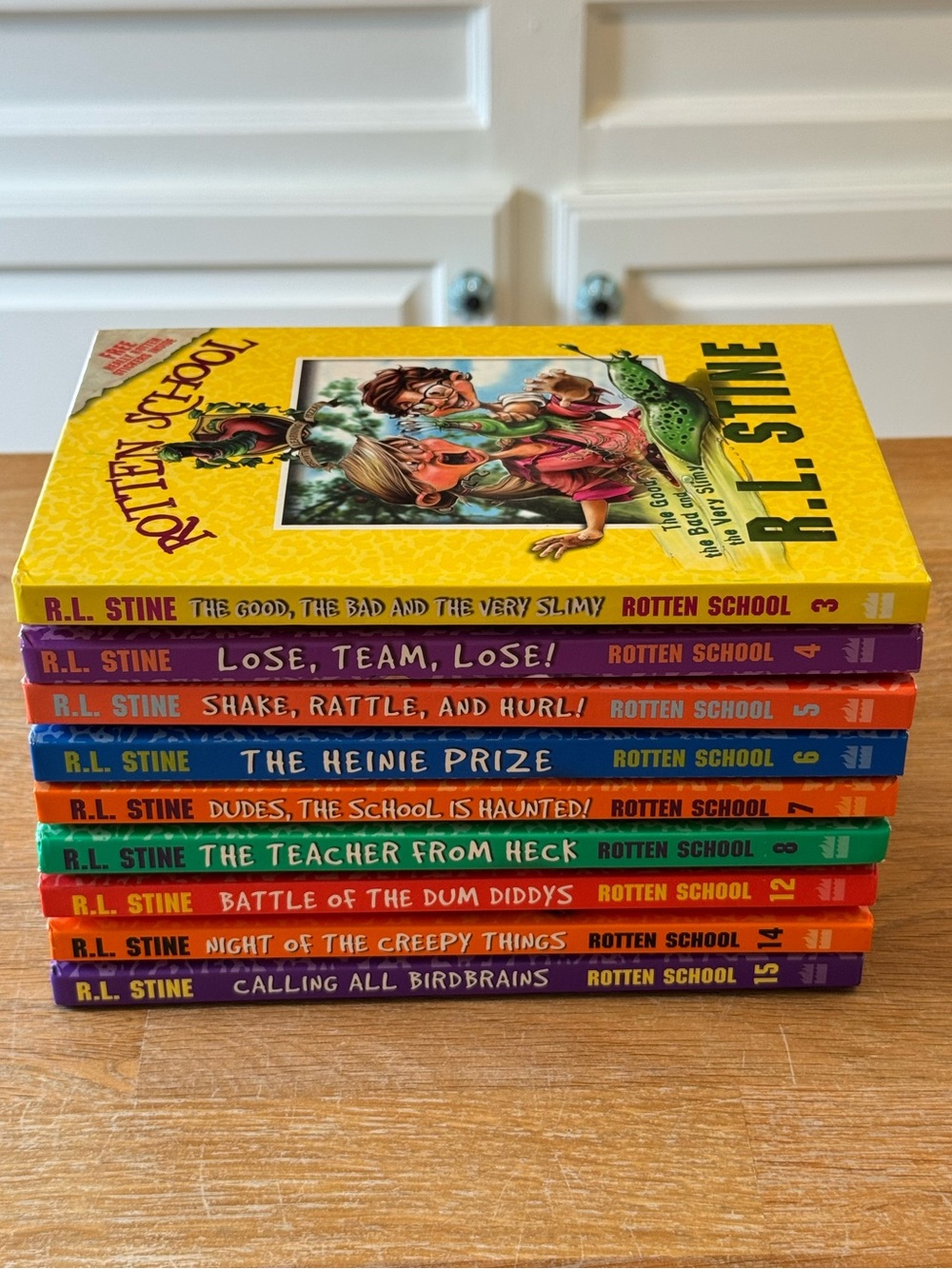 📚 Rotten School Hardcover Set of 9 R.L. Stine Books